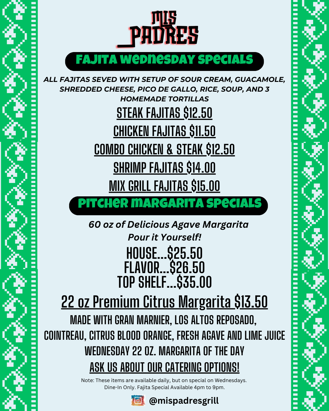 Monday Specials